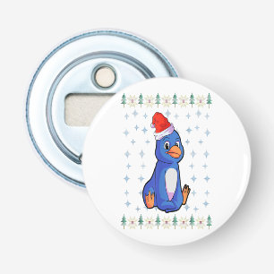 Penguin Älskare Button Bottenöppnare med magnet Flasköppnare