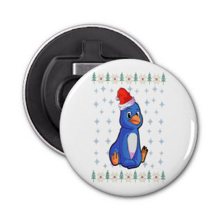 Penguin Älskare Button Bottenöppnare med magnet Flasköppnare