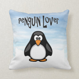 Penguin Älskare Pillow Kudde