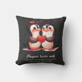 Penguin Älskare - Valentines day speciell Kudde
