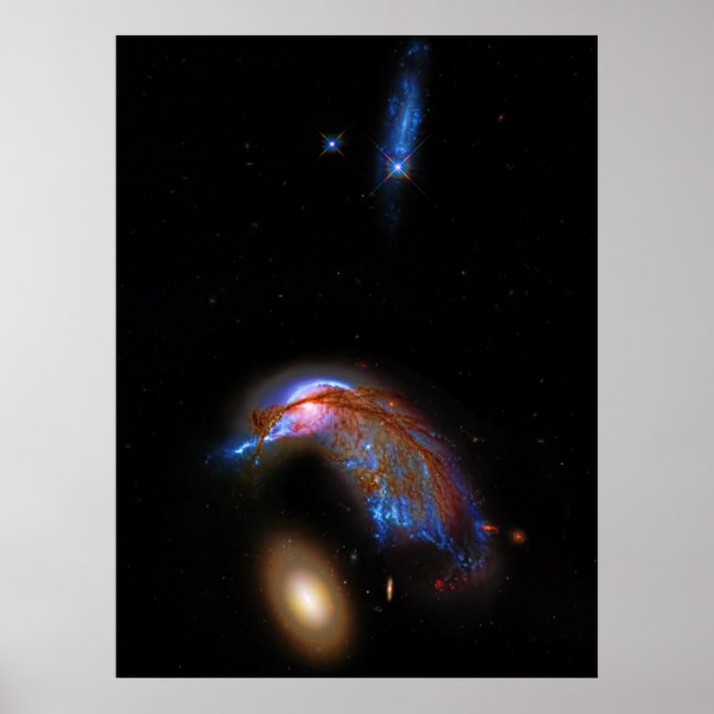 Penguin and Egg - Interacts Galaxy Duo, Arp 142 Poster (Framsidan)