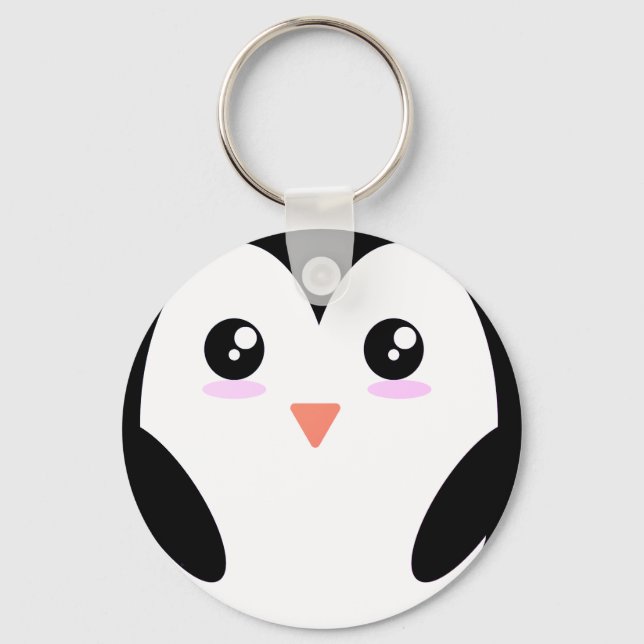 Penguin, Animal, Kawaii Nyckelring (Framsida)