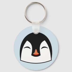 Penguin Ansikte Nyckelring
