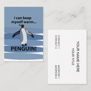 Penguin Arktiska djurskön Visitkort