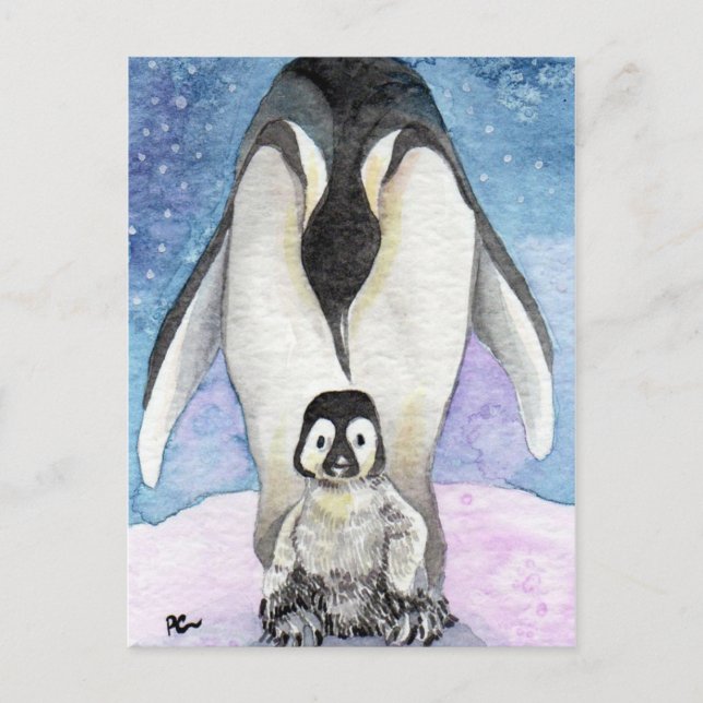 Penguin Art New Born Vykort (Framsida)