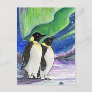 Penguin Art under ljus Vykort