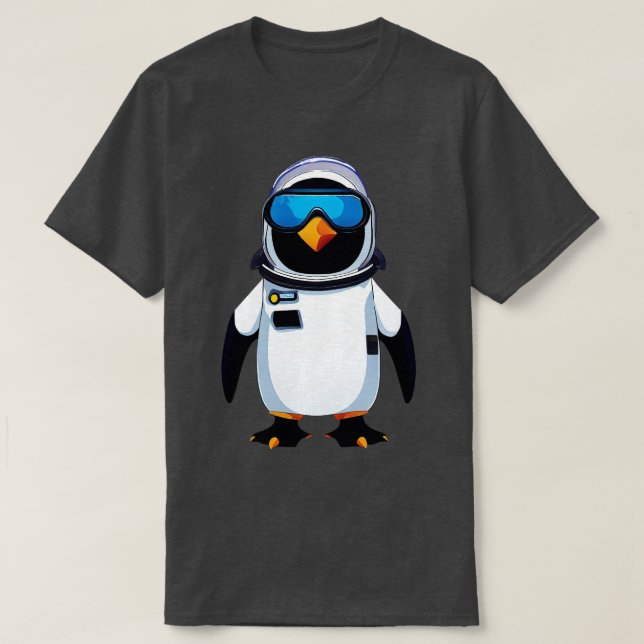 Penguin Astronaut T Shirt (Design framsida)