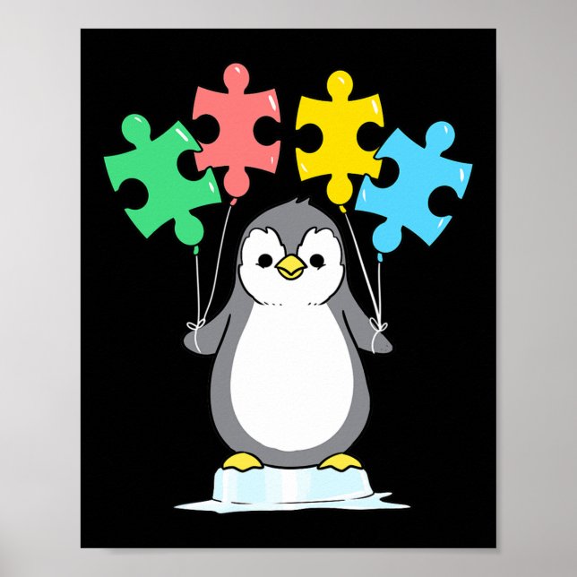 Penguin Autism-medvetande Poster (Framsidan)