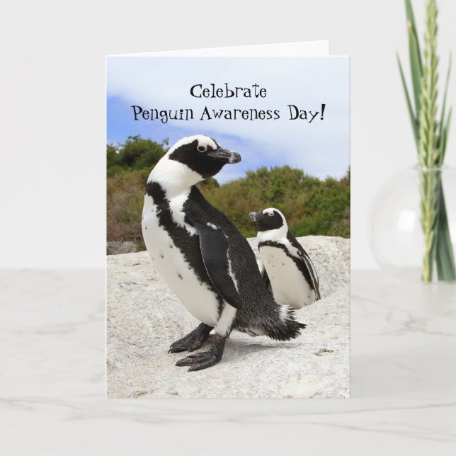Penguin Awareness Day, 20 januari-kort Kort (Framsida)