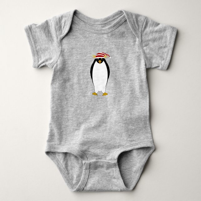 Penguin Baby Bodydräkt T Shirt (Framsida)