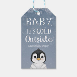 Penguin Baby Det är Kallet utanför babyskabinern Presentetikett