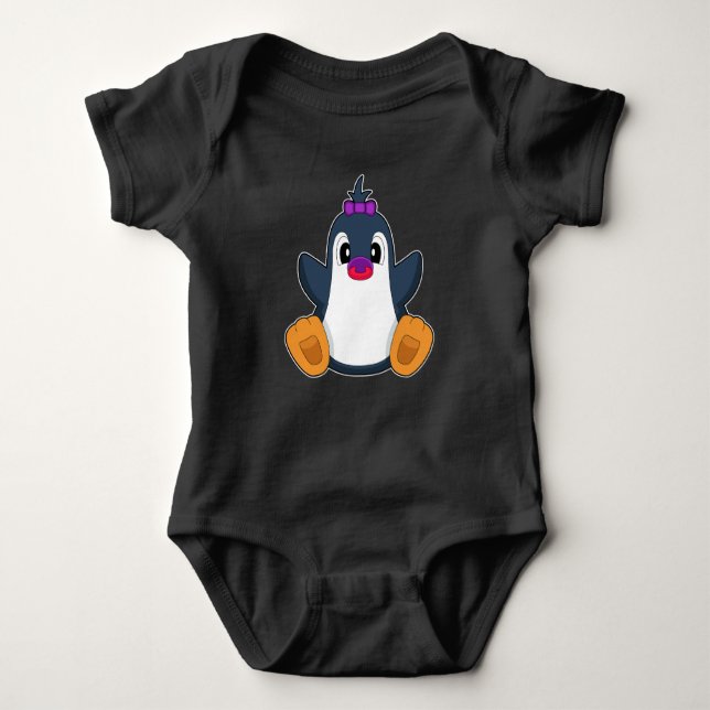 Penguin Baby Nappar T Shirt (Framsida)