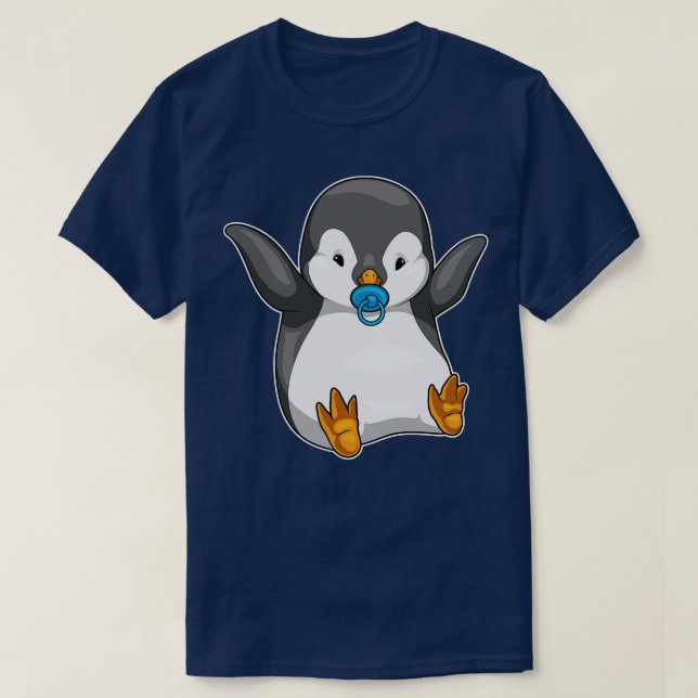 Penguin Baby Nappar T Shirt (Design framsida)