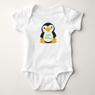 Penguin Baby Shower-Grönt T Shirt