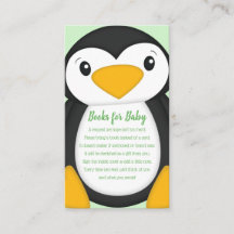 Penguin Baby Shower-Grönt