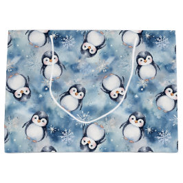 Penguin Baby Shower Large Gift Bag