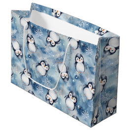 Penguin Baby Shower Large Gift Bag
