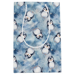Penguin Baby Shower Medium Gift Bag