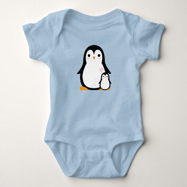 Penguin Baby Shower T Shirt (Framsida)