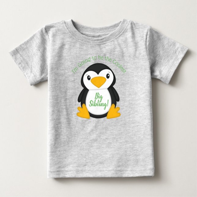 Penguin Baby Shower T Shirt (Framsida)