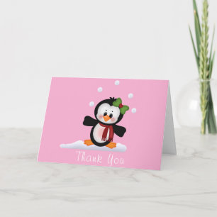 Penguin Baby Shower Tackkort