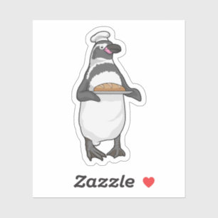 Penguin Baker Bread Klistermärken
