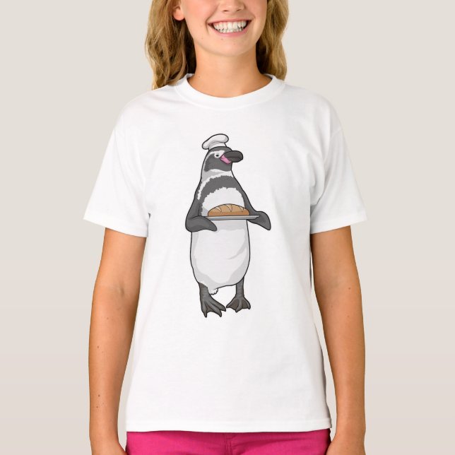 Penguin Baker Bread T Shirt (Framsida)