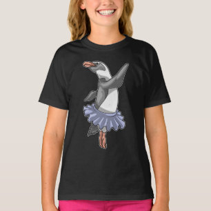 Penguin Ballerina Ballet Dance T Shirt