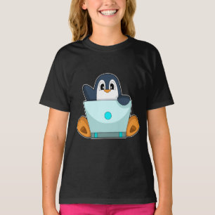 Penguin bärbar dator t shirt