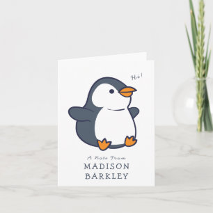 Penguin barnens administrativa standardkort anteckningskort