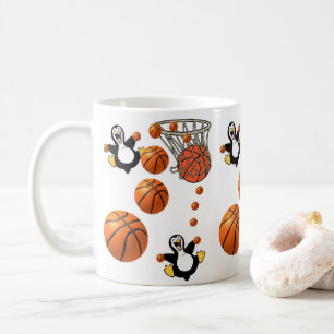 Penguin Basketball Net Mugg
