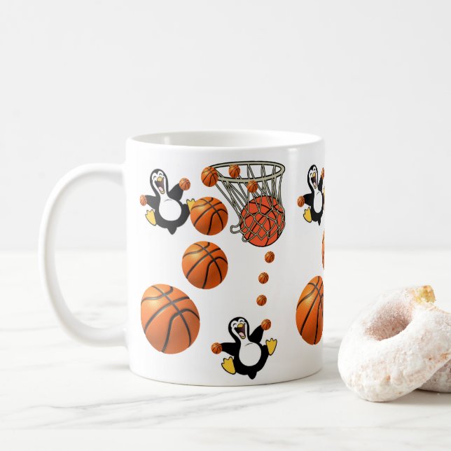 Penguin Basketball Net Mugg (Med munk)