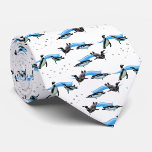 Penguin Bassäng Party Tie Dubbla Sided (välj färg) Slips