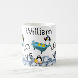 Penguin Bath Gult Anka Mugg