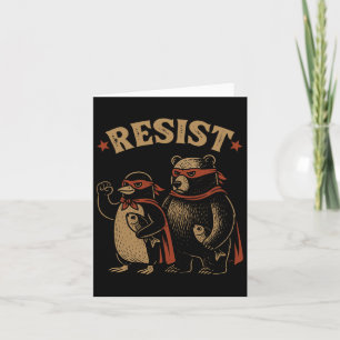 Penguin Bear Flippers Up Resistny Penguins Aga Kort