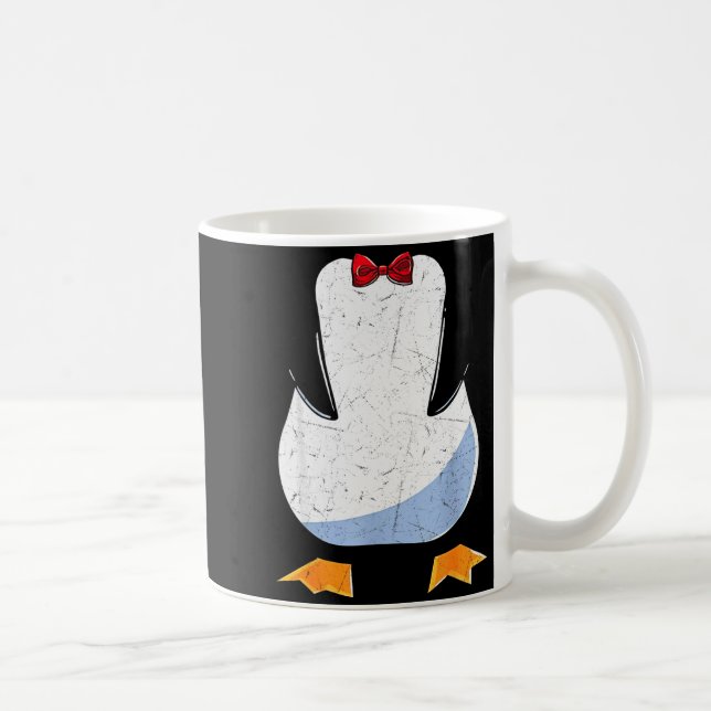 Penguin Belly Men Women Kids Penguin Costume  Kaffemugg (Höger)