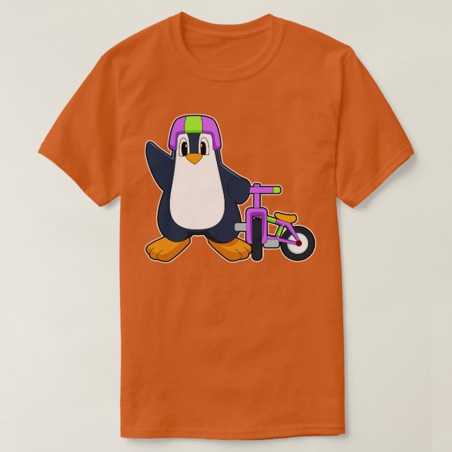 Penguin Bicycle T Shirt (Design framsida)