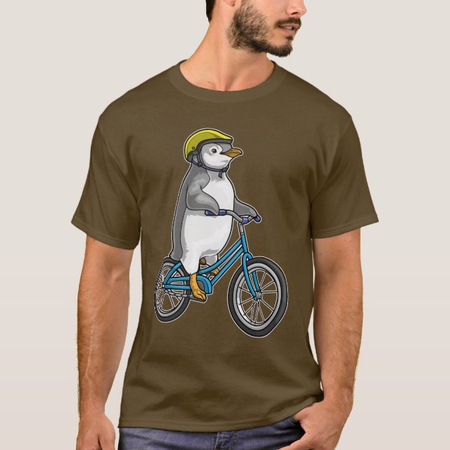 Penguin Bicycle T Shirt (Framsida)