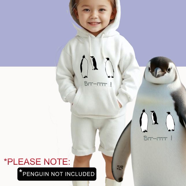 Penguin Bird Antarktis Personlig Winter White T Shirt (Skapare uppladdad)