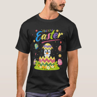 Penguin Bird Lover Funny Easter Egg Penguin Happy T Shirt