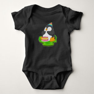 Penguin Birthday Cake T Shirt