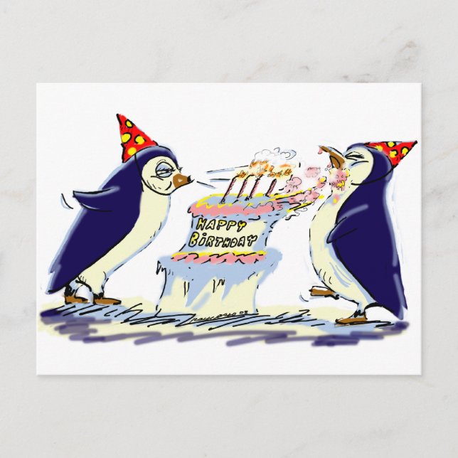 PeNgUiN BiRtHdAy Vykort (Framsida)