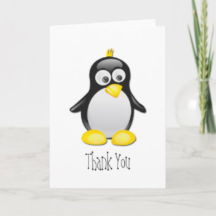 Penguin Blank Tack-gratulationskort Tack Kort