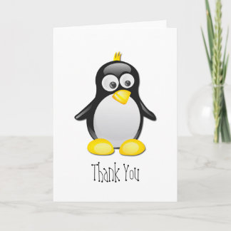 Penguin Blank Tack-gratulationskort Tack Kort