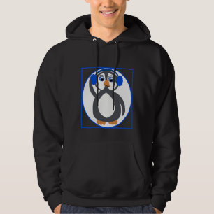 Penguin Blue Earmuns Shirt Hoodie