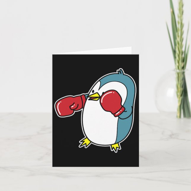 Penguin Boxing Kort (Framsida)