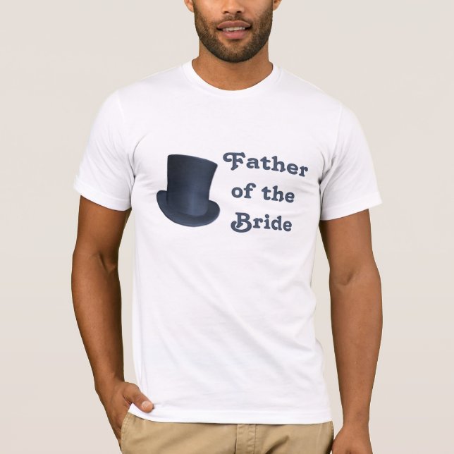 Penguin Bröllop - Bride - Far T-shirt (Framsida)