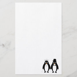Penguin Bröllop Stationery Brevpapper