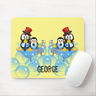 Penguin Bubble Bath Mouse Pad! Muspets Musmatta