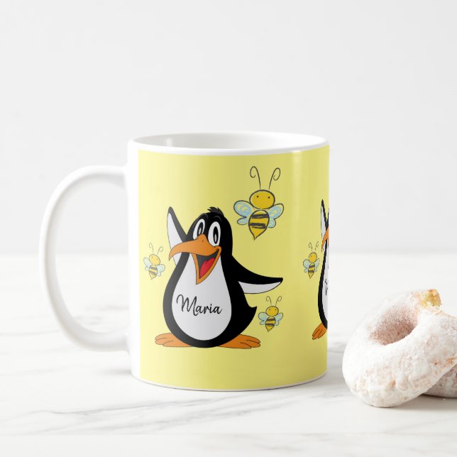 Penguin Bumblebee Mugg (Med munk)